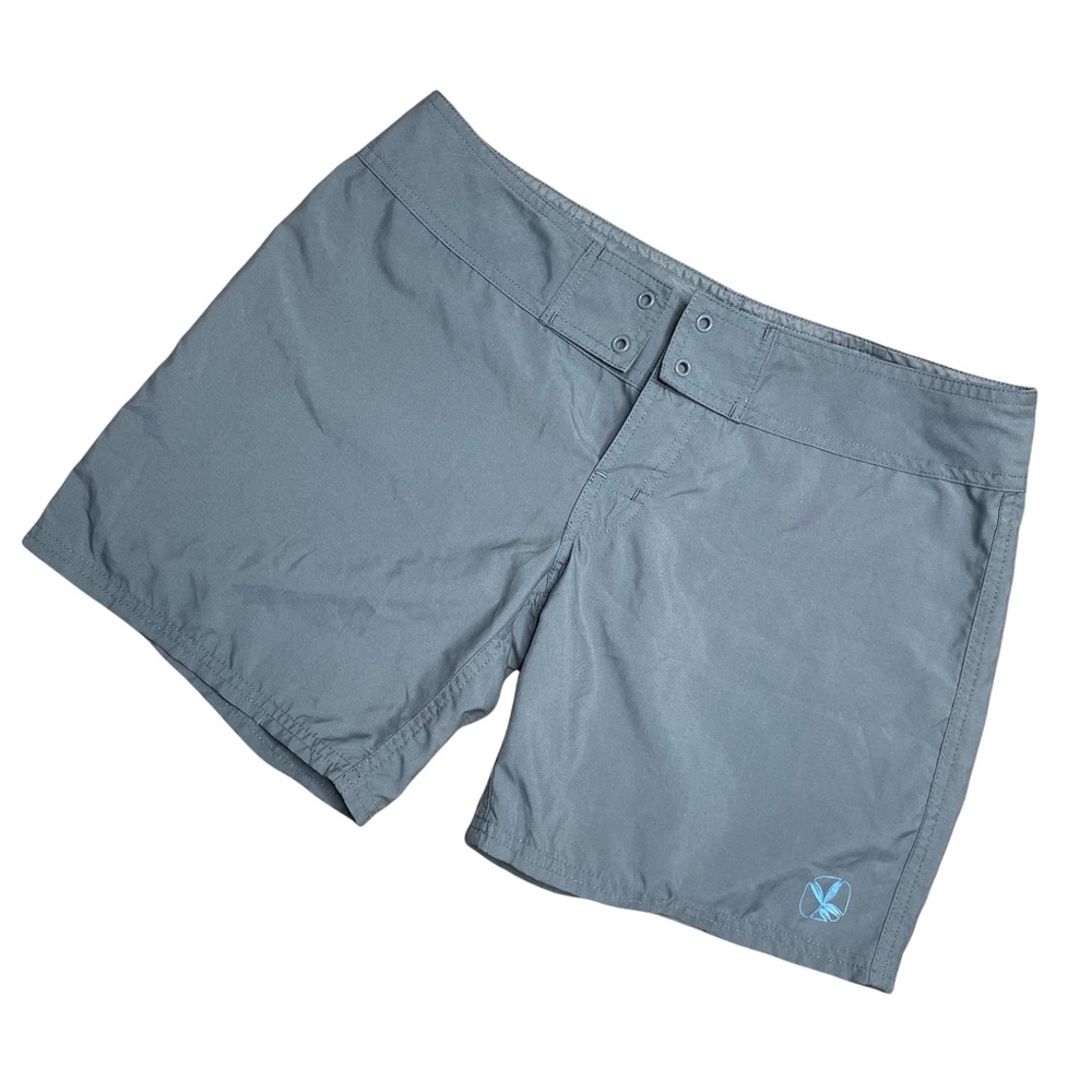 Carve Designs Women Board Shorts 4 Gray Beach Swim Quick-Dry Missing Drawstring